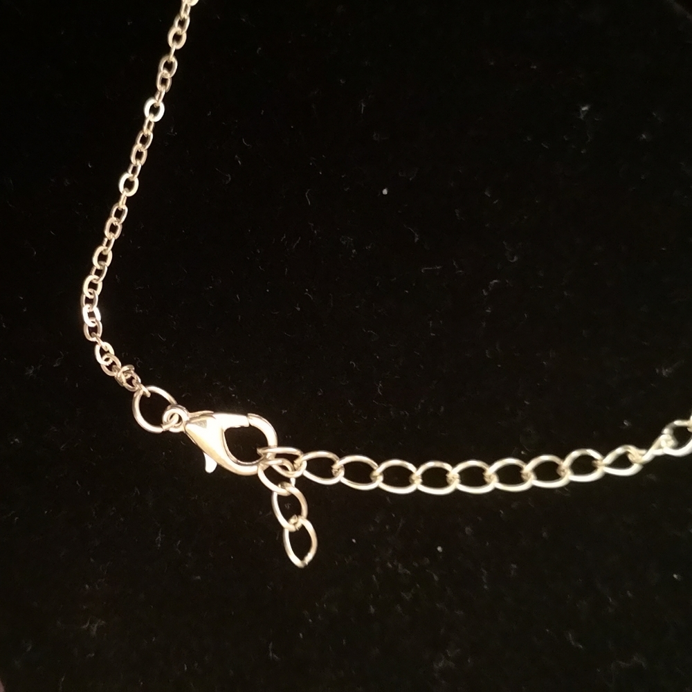 ❤️ Diamond Rhinestone Silver Necklace - Picture 3 of 4
